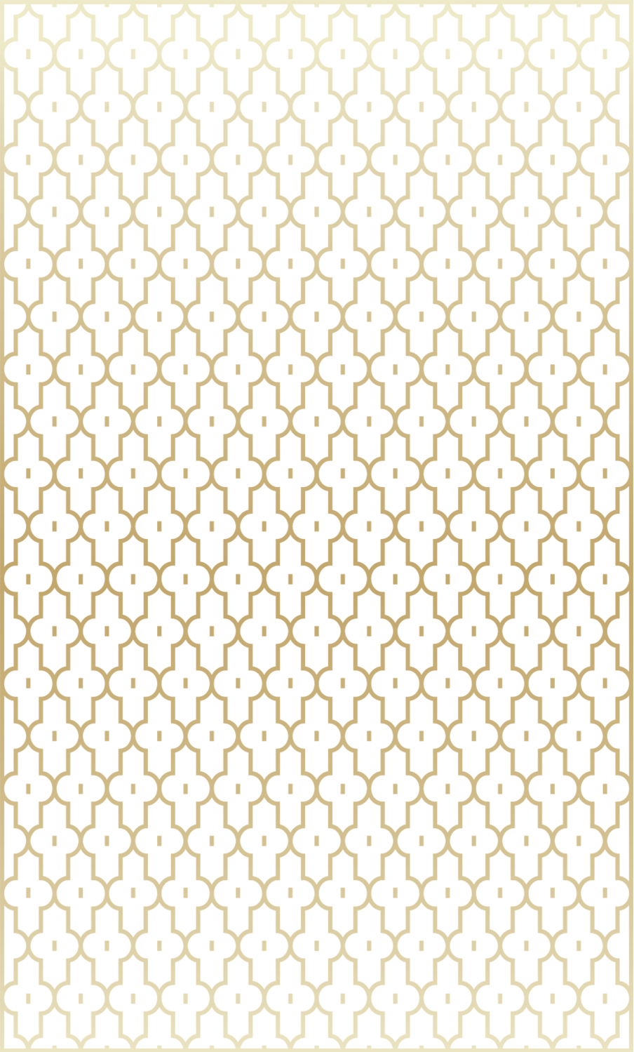 Egypt Geometric Wedding Gold Outlined Oblique Bordered